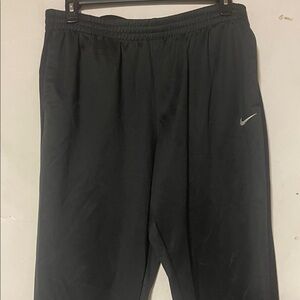 Nike Black Athletic Pants with‎ White Logo